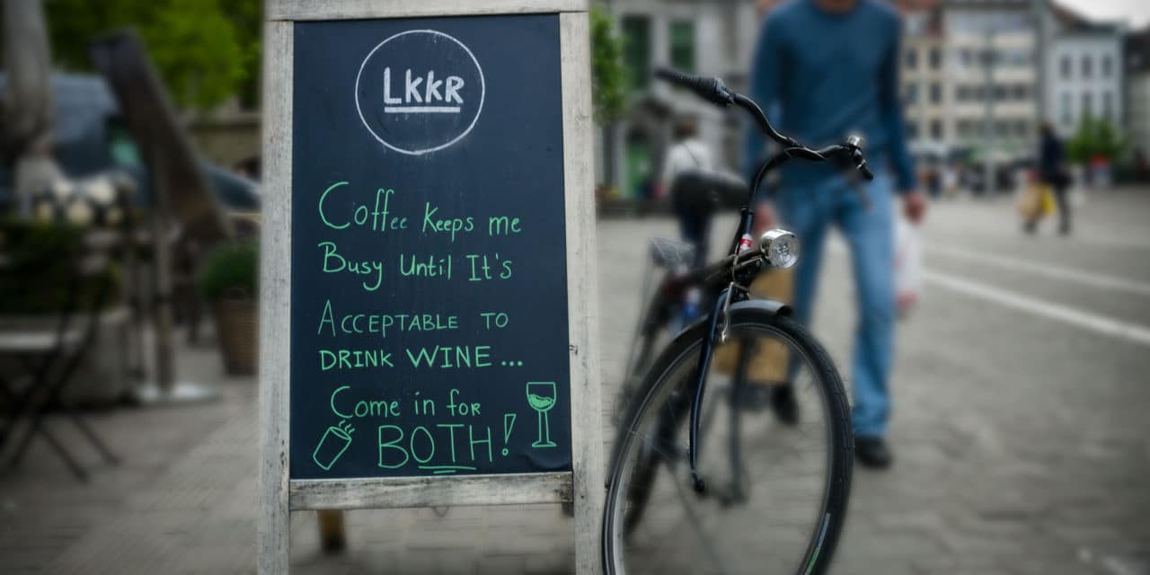 Coffee keeps me busy