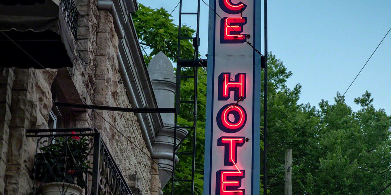 Palace Hotel Neon Sign