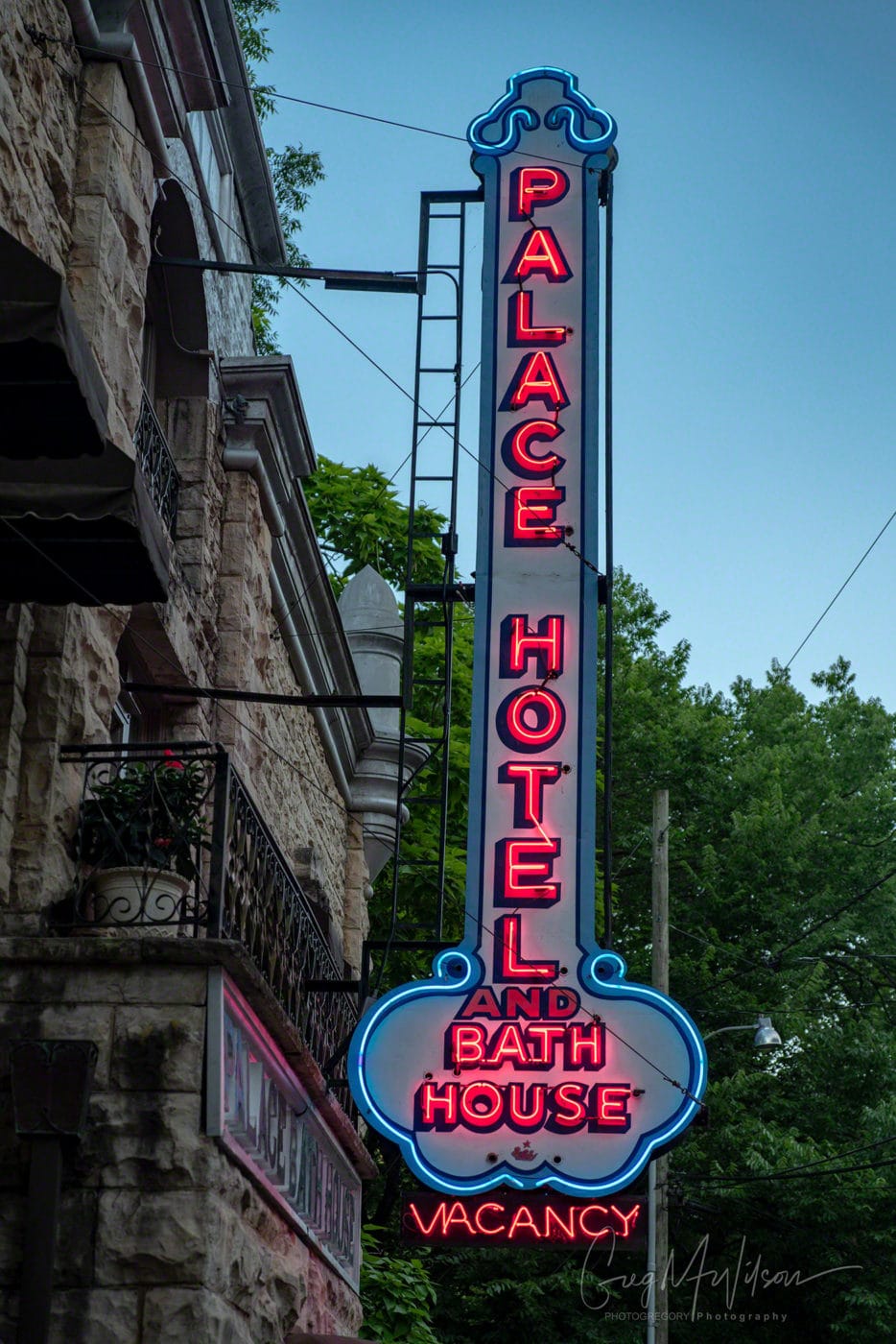 Palace Hotel Neon Sign