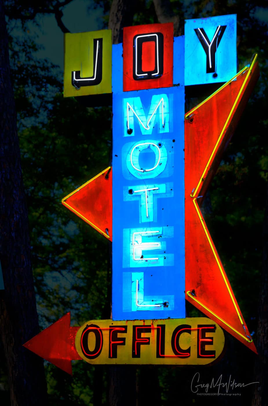 Vintage Neon Motel Sign