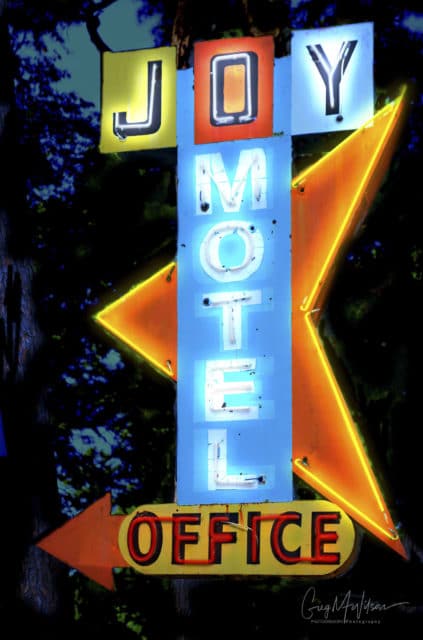 Vintage Neon Motel Sign