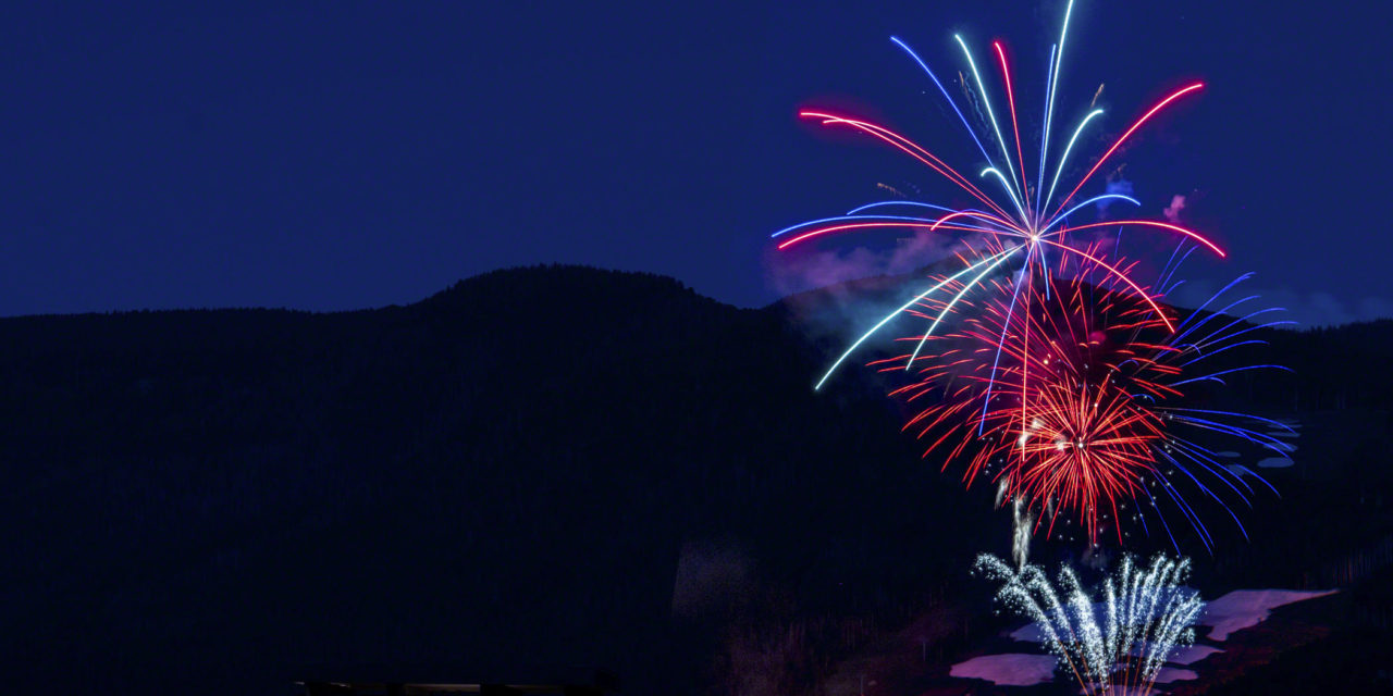 Vail Fireworks at Golden Peak
