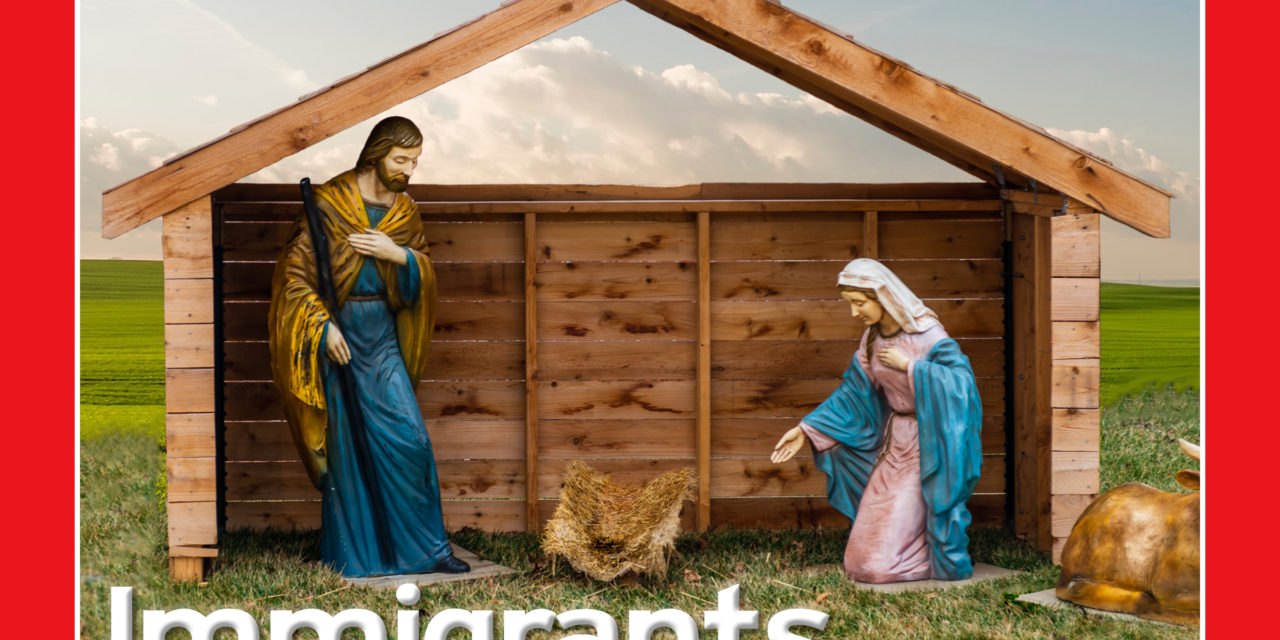 Immigrant nativity scene